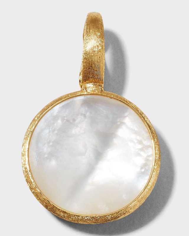 Jaipur Small White Mother-of-Pearl Pendant